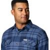imageColumbia Mens Flare Gun Stretch FlannelCollegiate Navy River Crossing Plaid