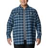 imageColumbia Mens Flare Gun Stretch FlannelCollegiate Navy Shadow Plaid