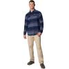 imageColumbia Mens Flare Gun Stretch FlannelCollegiate Navy Vista Stripe