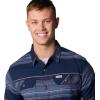 imageColumbia Mens Flare Gun Stretch FlannelCollegiate Navy Vista Stripe