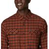 imageColumbia Mens Flare Gun Stretch FlannelDark Amber Small Check