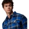 imageColumbia Mens Flare Gun Stretch FlannelMountain Blue Trails Edge Plaid