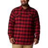 imageColumbia Mens Flare Gun Stretch FlannelMountain Red Twill Buffalo Check