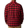 imageColumbia Mens Flare Gun Stretch FlannelMountain Red Twill Buffalo Check