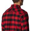 imageColumbia Mens Flare Gun Stretch FlannelMountain Red Twill Buffalo Check