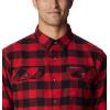 imageColumbia Mens Flare Gun Stretch FlannelMountain Red Twill Buffalo Check