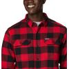 imageColumbia Mens Flare Gun Stretch FlannelMountain Red Twill Buffalo Checklegacy