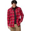 imageColumbia Mens Flare Gun Stretch FlannelMtn Red Trails Edge Plaid