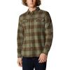 imageColumbia Mens Flare Gun Stretch FlannelStone Green Twill Buffalo Checklegacy