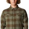 imageColumbia Mens Flare Gun Stretch FlannelStone Green Twill Buffalo Checklegacy