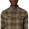 imageColumbia Mens Flare Gun Stretch FlannelStone Green Twill Buffalo Checklegacy