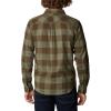 imageColumbia Mens Flare Gun Stretch FlannelStone Green Twill Buffalo Checklegacy
