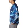imageColumbia Mens PFG Terminal Tackle PFG Hooks Fill Long Sleeve ShirtBlue Macaw Realtree Horizon