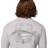 imageColumbia Mens PFG Uncharted Graphic Tee Long SleeveCool Grey HeatherRedfish Swamplands
