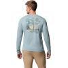 imageColumbia Mens PFG Uncharted Graphic Tee Long SleeveCrushed Blue HeatherGuadalupe Drift