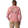 imageColumbia Mens PFG Uncharted Graphic Tee Long SleeveRosewood HeatherGuadalupe Drift