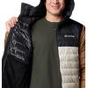 imageColumbia Mens Powder Lite II Hooded JacketDark StoneBlackDelta