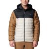 imageColumbia Mens Powder Lite II Hooded JacketDark StoneBlackDelta