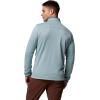 imageColumbia mens Essential Hike Grid Fleece Half ZipCrushed Blue