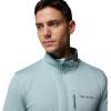 imageColumbia mens Essential Hike Grid Fleece Half ZipCrushed Blue