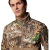 imageColumbia mens Phg Fleece Overlay II 14 ZipFlaxRealtree Edge