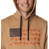 imageColumbia mens Phg Game Flag Ii HoodieHooded SweatshirtSahara  Cordovan Big Game Flag