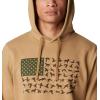 imageColumbia mens Phg Game Flag Ii HoodieHooded SweatshirtSahara  Surplus Green Duck Flag