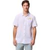 imageColumbia Mens Collegiate Slack Tide Camp ShirtLsu  White