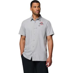 imageColumbia Mens Collegiate Slack Tide Camp ShirtOs  Columbia Grey