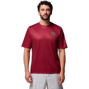 imageColumbia Mens Collegiate Terminal Tackle Short Sleeve ShirtSc  Beet Clarets