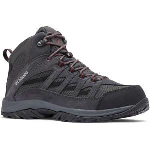 imageColumbia Mens Crestwood Mid Waterproof Hiking BootsDark GreyDeep Rust