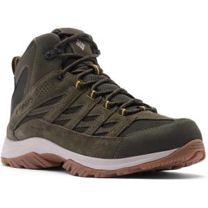 imageColumbia Mens Crestwood Mid Waterproof Hiking BootsDeep Olive Stinger