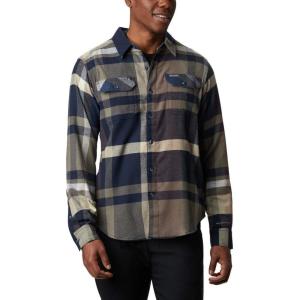 imageColumbia Mens Flare Gun Stretch FlannelCollegiate Navy Big Check Plaid