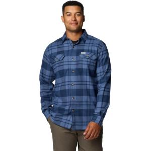 imageColumbia Mens Flare Gun Stretch FlannelCollegiate Navy River Crossing Plaid