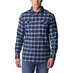 imageColumbia Mens Flare Gun Stretch FlannelCollegiate Navy Shadow Plaid