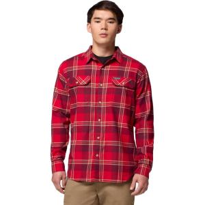 imageColumbia Mens Flare Gun Stretch FlannelMtn Red Trails Edge Plaid