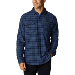 imageColumbia Mens Flare Gun Stretch FlannelNight Tide Small Check