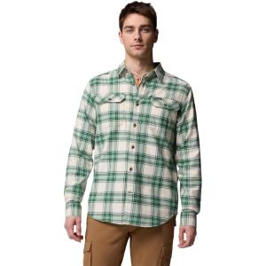imageColumbia Mens Flare Gun Stretch FlannelRain Forest Two Lane Tartan