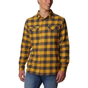 imageColumbia Mens Flare Gun Stretch FlannelRaw Honey Buffalo Check