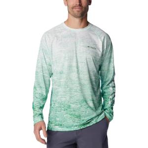 imageColumbia Mens PFG Terminal Tackle PFG Hooks Fill Long Sleeve ShirtOcean MintDigiscale Fade