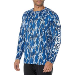 imageColumbia Mens PFG Terminal Tackle PFG Hooks Fill Long Sleeve ShirtVivid Blue Mossy Oak Bottomland