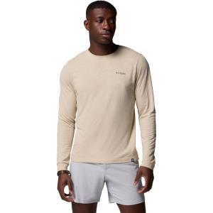 imageColumbia Mens PFG Uncharted Graphic Tee Long SleeveAncient Fossil HeatherRedfish Swamplands