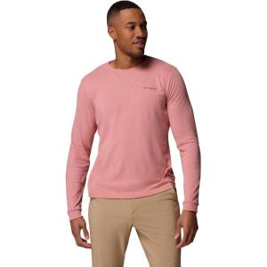 imageColumbia Mens PFG Uncharted Graphic Tee Long SleeveRosewood HeatherGuadalupe Drift
