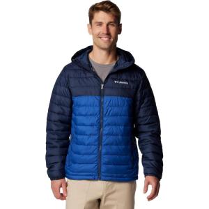 imageColumbia Mens Powder Lite II Hooded JacketMountain BlueCollegiate Navy