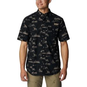 imageColumbia Mens Sharptail Short Sleeve ShirtSharptail Short Sleeve ShirtBlack High Country Print