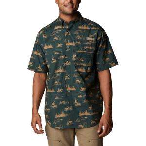 imageColumbia Mens Sharptail Short Sleeve ShirtSharptail Short Sleeve ShirtDark Forest High Country Print