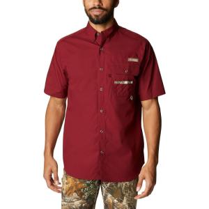 imageColumbia Mens Sharptail Short Sleeve ShirtSharptail Short Sleeve ShirtRed JasperReal Tree Edge