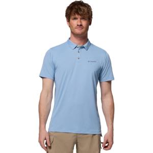 imageColumbia Mens Tech Trail Utility PoloRipple Blue