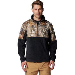 imageColumbia mens Phg Fleece Overlay II 14 ZipBlackRealtree Edge