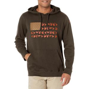 imageColumbia mens Phg Game Flag Ii HoodieHooded SweatshirtCordovan  Blaze Big Game Flag